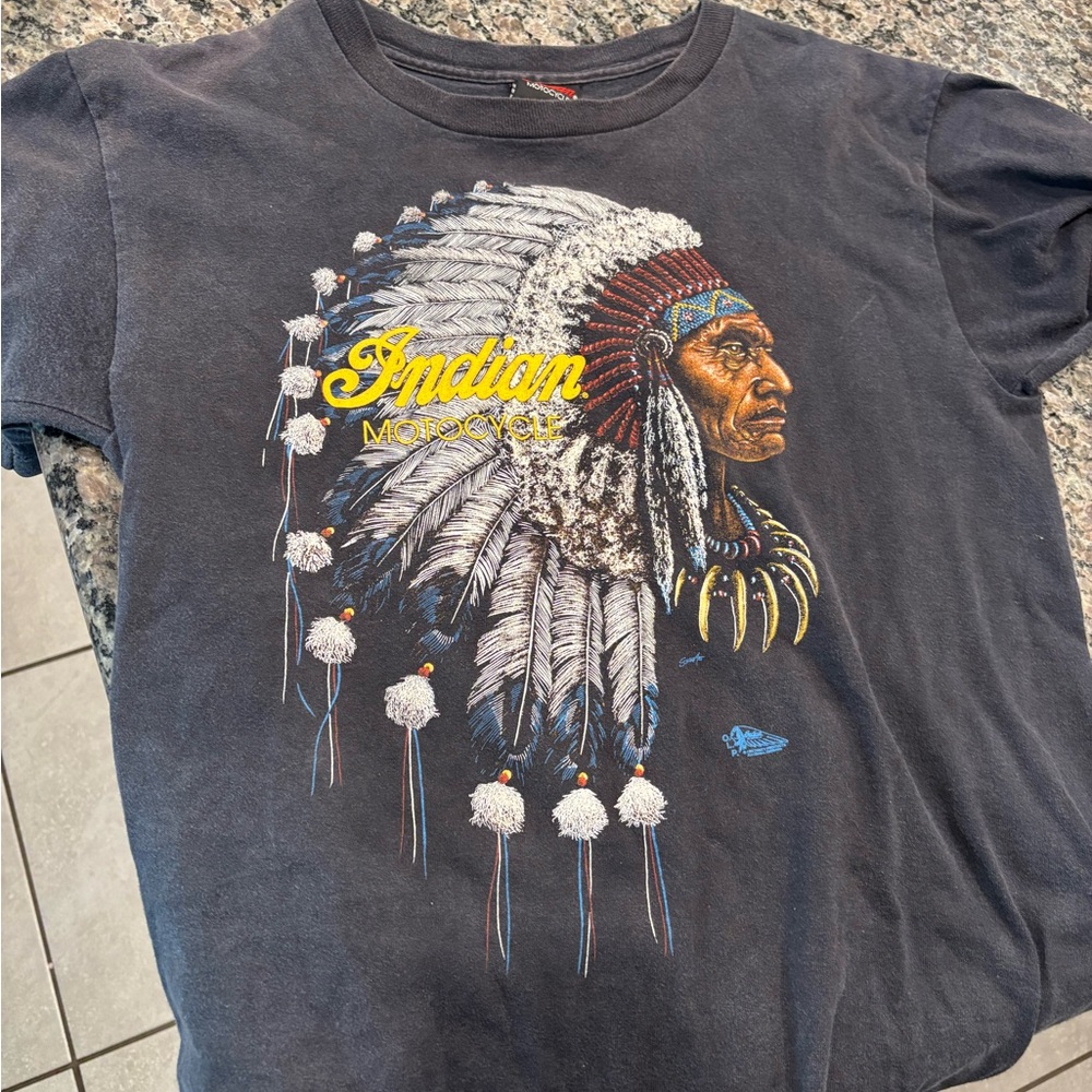 Vintage Indian Motorcycles T Shirt Mens M made in California
